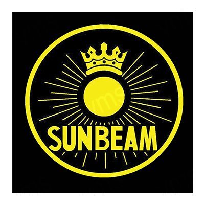 Yellow sun with crown and rays, labeled 'SUNBEAM'.