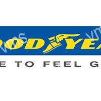 Goodyear logo with slogan "Drive to feel good."