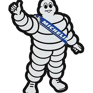Michelin Man mascot giving a thumbs up.